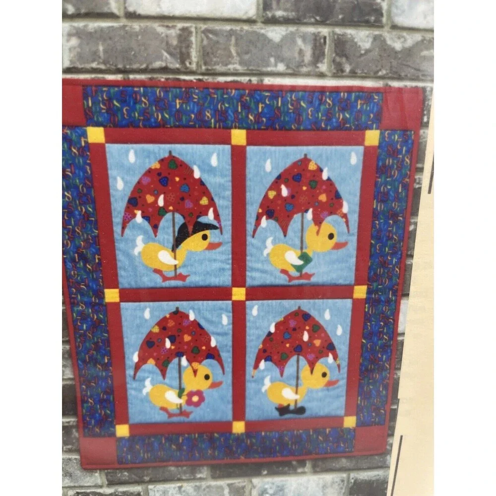 Holiday Designs Ducky Applique P55 Donna Poster Quilt Pattern Sewing Crafts